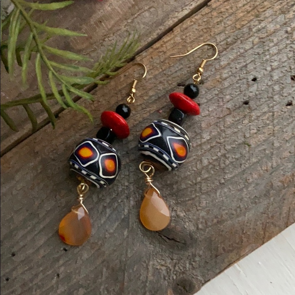 TRIBAL GEMSTONE Earrings 2